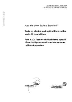 AS/NZS IEC 60332.3.10:2017 PDF