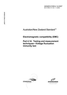 AS/NZS 61000.4.14:2007 PDF