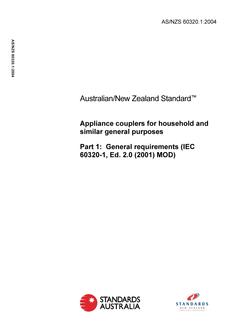 AS/NZS 60320.1:2004 PDF