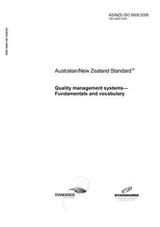 AS/NZS ISO 9000:2006 PDF