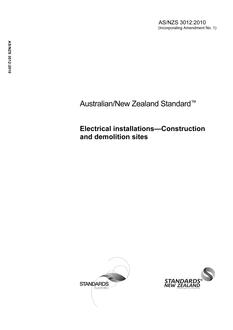 AS/NZS 3012:2010 PDF