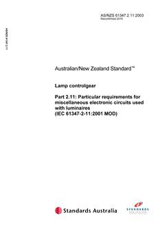 AS/NZS 61347.2.11 PDF