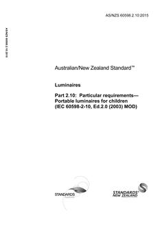 AS/NZS 60598.2.10 PDF