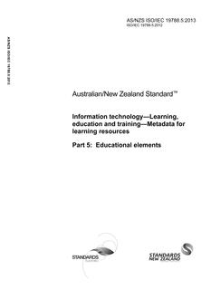 AS/NZS ISO/IEC 19788.5 PDF