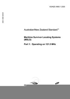 AS/NZS 4869.1:2005 PDF