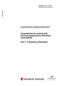 AS/NZS 4761.1:2003 PDF