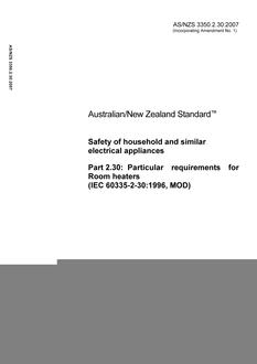 AS/NZS 3350.2.30 PDF