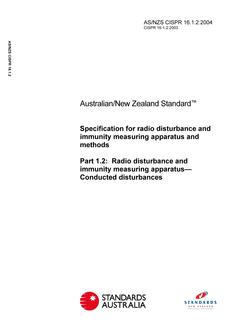 AS/NZS CISPR 16.1.2:2004 PDF