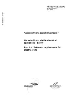 AS/NZS 60335.2.3 PDF