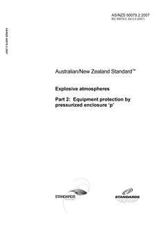 AS/NZS 60079.2:2007 PDF