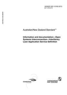 AS/NZS ISO 10160 PDF