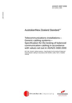 AS/NZS 3087:2000 PDF