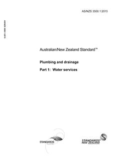 AS/NZS 3500.1:2015 PDF