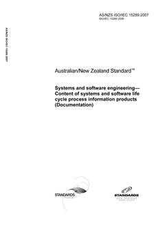 AS/NZS ISO/IEC 15289 PDF