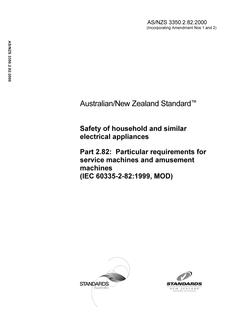 AS/NZS 3350.2.82:2000 PDF