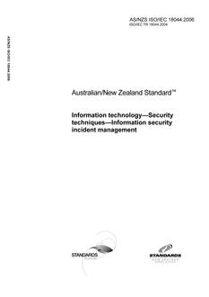 AS/NZS ISO/IEC 18044 PDF