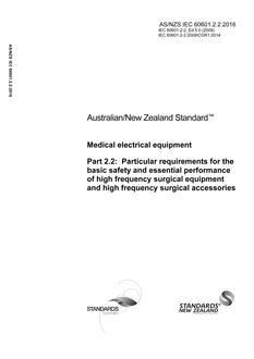 AS/NZS IEC 60601.2.2 PDF