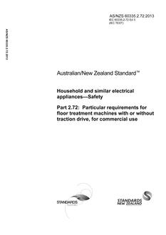 AS/NZS 60335.2.72:2013 PDF