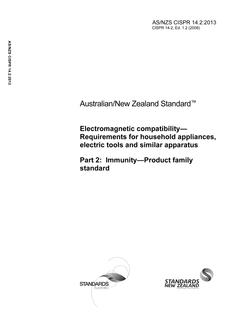 AS/NZS CISPR 14.2:2013 PDF