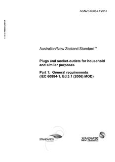 AS/NZS 60884.1 PDF