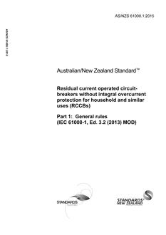 AS/NZS 61008.1 PDF