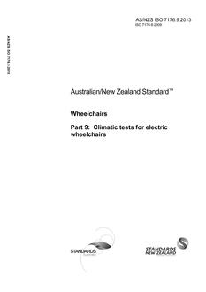 AS/NZS ISO 7176.9 PDF