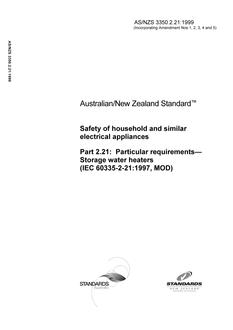 AS/NZS 3350.2.21:1999 PDF