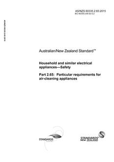 AS/NZS 60335.2.65 PDF