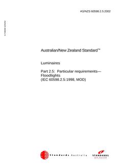 AS/NZS 60598.2.5:2002 PDF