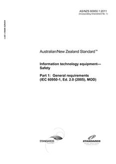 AS/NZS 60950.1:2011 PDF