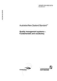 AS/NZS ISO 9000 PDF