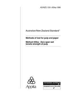 AS/NZS 1301.459RP:1998 PDF