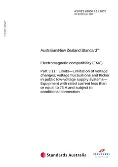 AS/NZS 61000.3.11 PDF