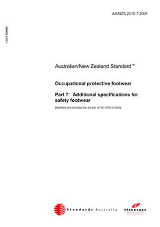 AS/NZS 2210.7:2001 PDF