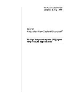 AS/NZS 4129(INT):1997 PDF