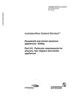 AS/NZS 60335.2.8 PDF