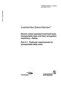 AS/NZS 62841.3.1 PDF