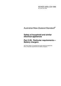 AS/NZS 3350.2.29:1996 PDF