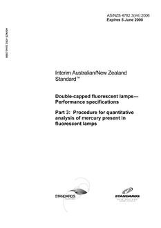 AS/NZS 4782.3(INT):2006 PDF