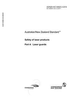 AS/NZS IEC 60825.4 PDF