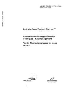 AS/NZS ISO/IEC 11770.4 PDF