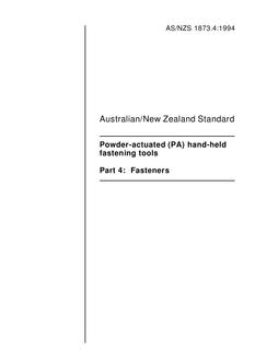 AS/NZS 1873.4:1994 PDF