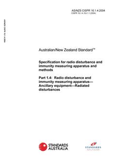 AS/NZS CISPR 16.1.4:2004 (2ND EDITION) PDF