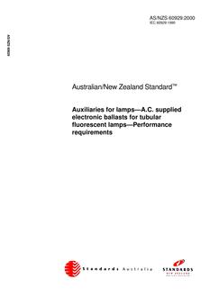 AS/NZS 60929:2000 PDF