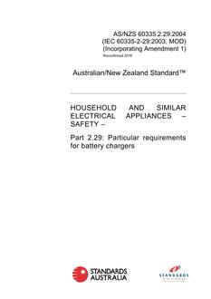 AS/NZS 60335.2.29:2004 PDF