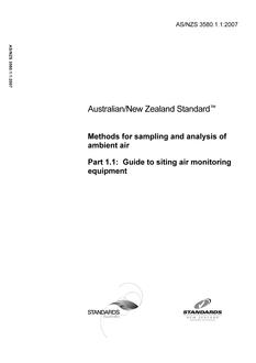 AS/NZS 3580.1.1:2007 PDF