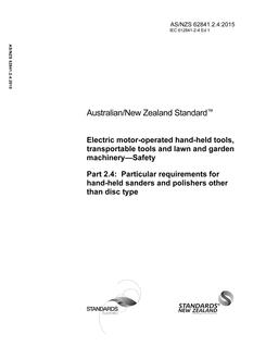 AS/NZS 62841.2.4 PDF