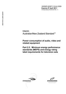 AS/NZS 62087.2.2(Int):2009 PDF