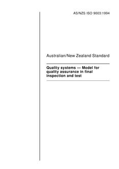 AS/NZS ISO 9003:1994 PDF