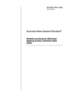 AS/NZS 4404:1996 PDF